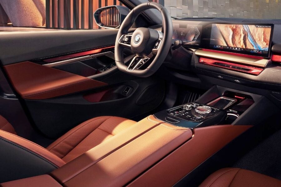 New BMW i5 modification: extended version and in-car movie theater