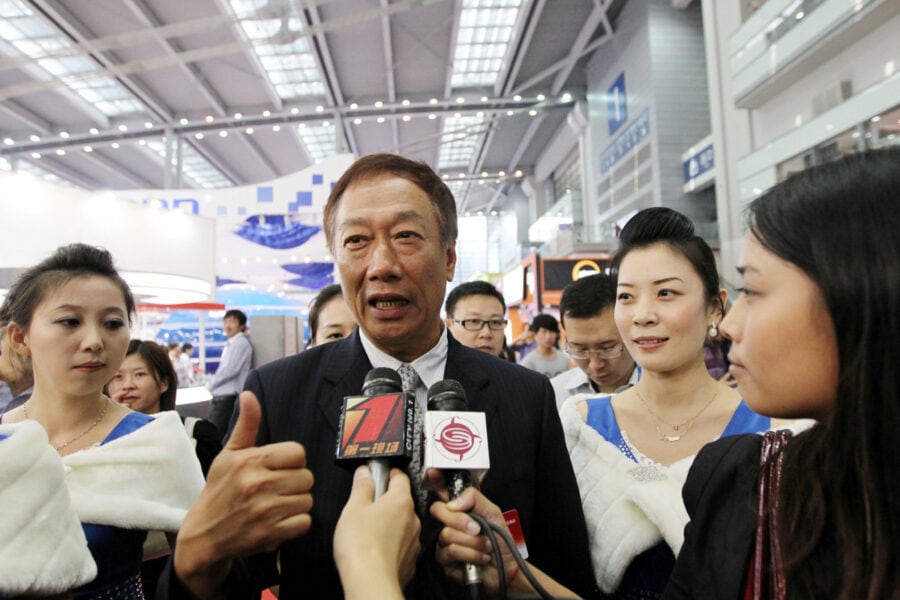 Foxconn founder Terry Gou is running for president of Taiwan. He says China will not intimidate him