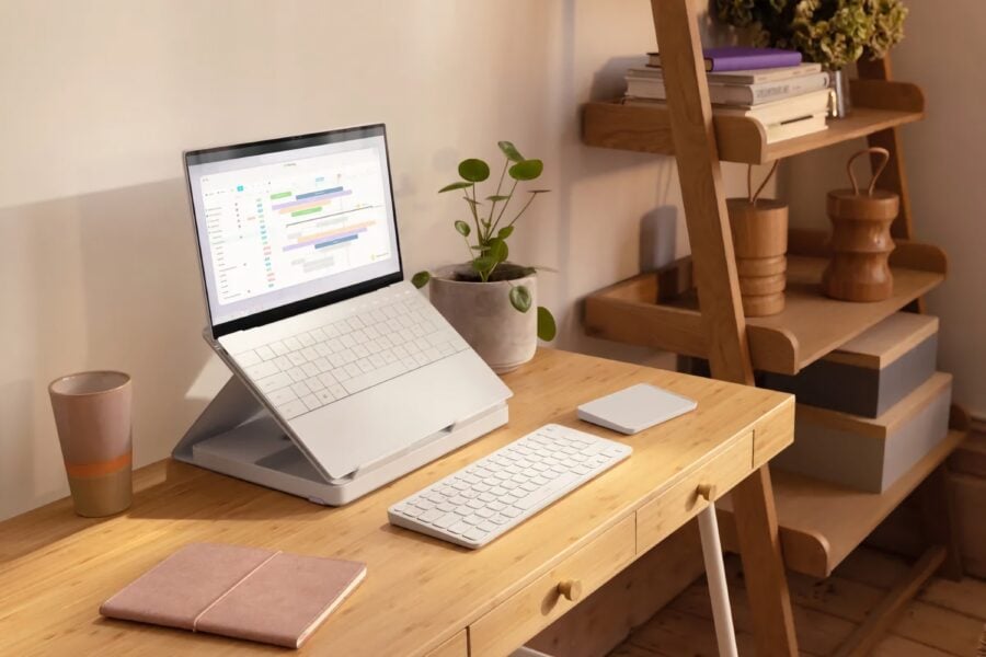 Logitech Casa – a laptop stand with a wireless keyboard and trackpad