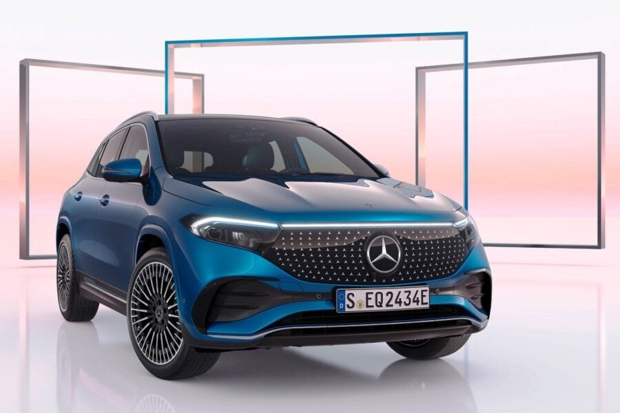 The updated Mercedes EQA electric car will cover up to 560 km - a class record