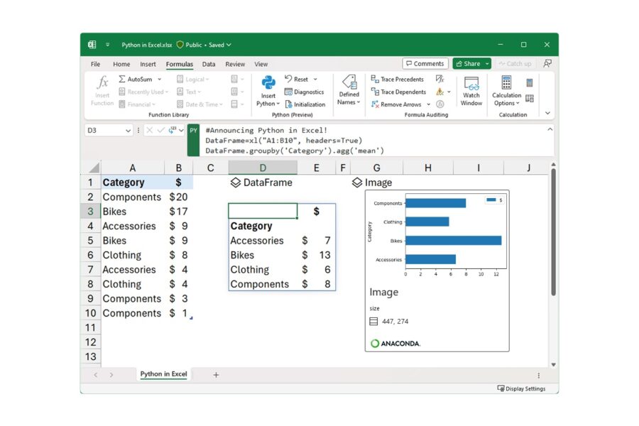 Microsoft інтегрує Python в Excel для покращення аналізу та візуалізації даних