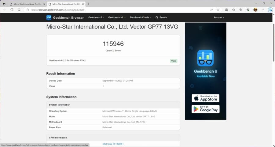 Огляд ігрового ноутбука MSI Vector GP77 13VG