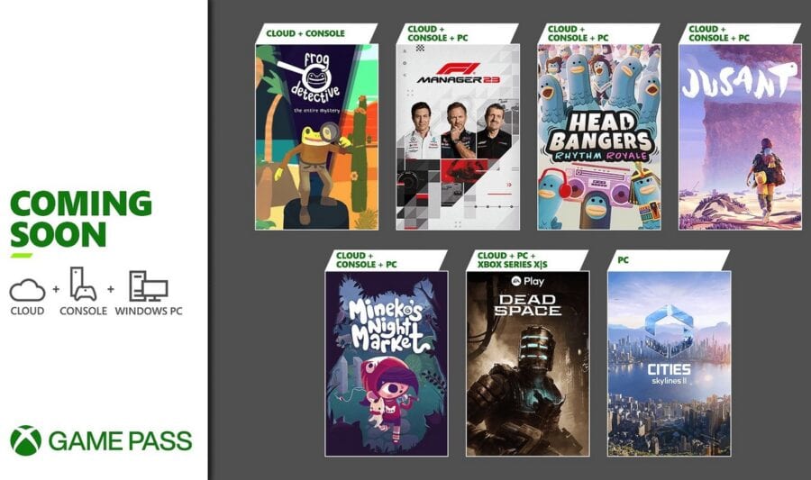 Xbox/PC Game Pass catalog additions in the second half of October 2023