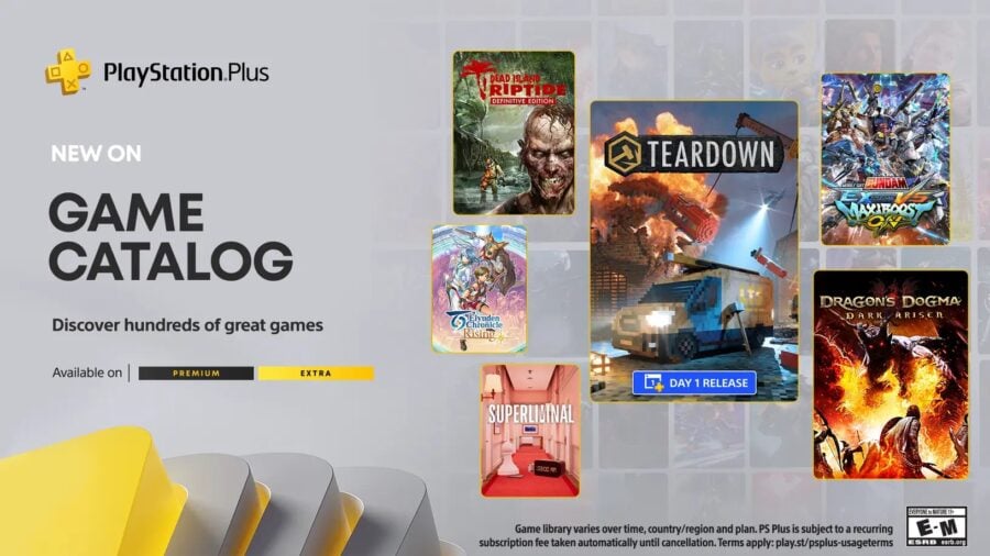 Безплатні ігри для PS Plus Extra та Premium у листопаді: Teardown,  Dragon’s Dogma: Dark Arisen, Superliminal та інші