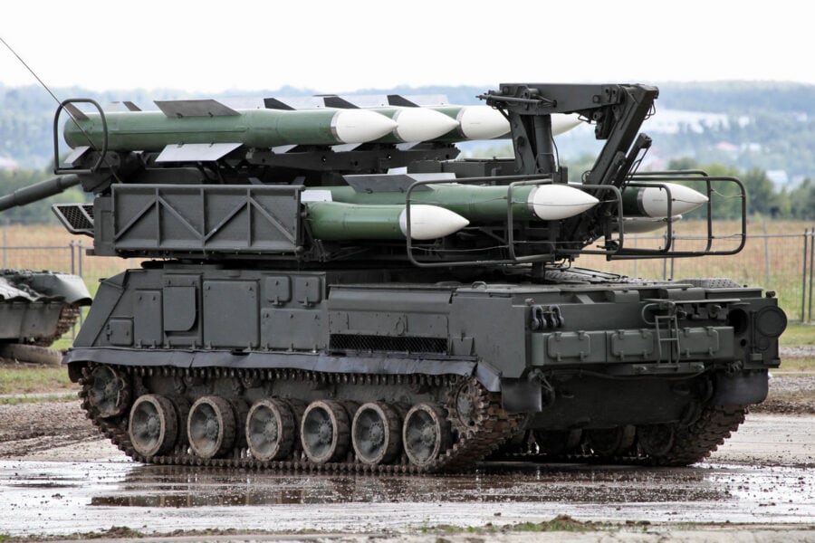 FrankenSAM: Buk-M1 air defense systems plus RIM-7 Sea Sparrow anti-aircraft missiles