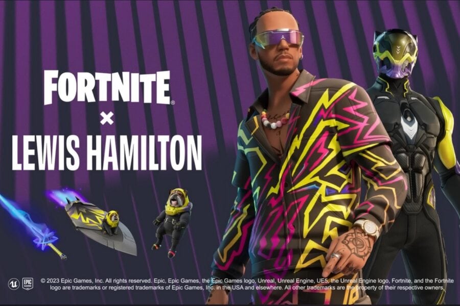 Lewis Hamilton will appear in the Fortnite battle royale