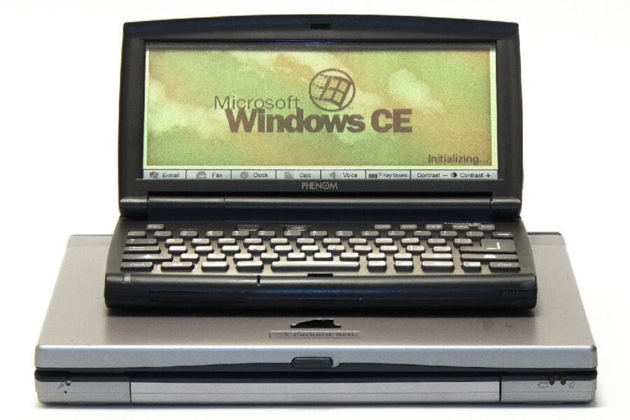 Microsoft discontinues support for Windows CE, a version of the OS for handheld computers