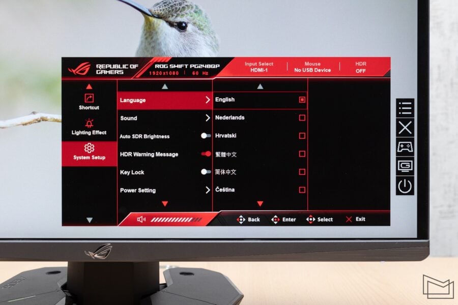 ASUS ROG Swift Pro PG248QP review - an esports monitor with a frequency of 540 Hz