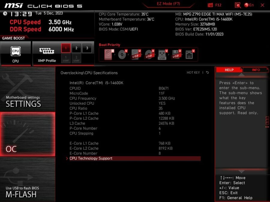 Огляд материнської плати MSI MPG Z790 EDGE TI MAX WIFI: комбінуємо Core i5-14600K та GeForce RTX 4070 Ti