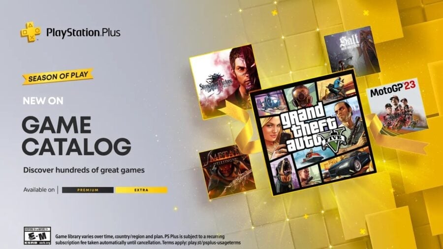 Безплатні ігри для PS Plus Extra та Premium у грудні: Grand Theft Auto V, Moto GP23, Metal: Hellsinger та інші
