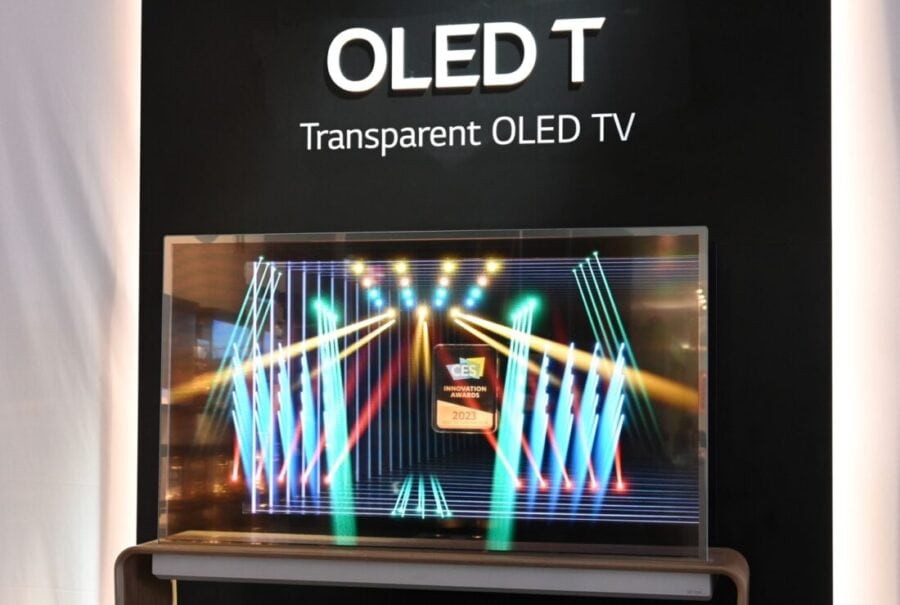 LG presents transparent wireless TV at CES 2024