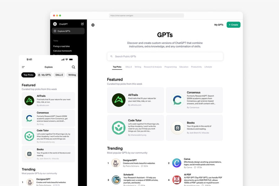 OpenAI has opened a chatbot store GPT Store