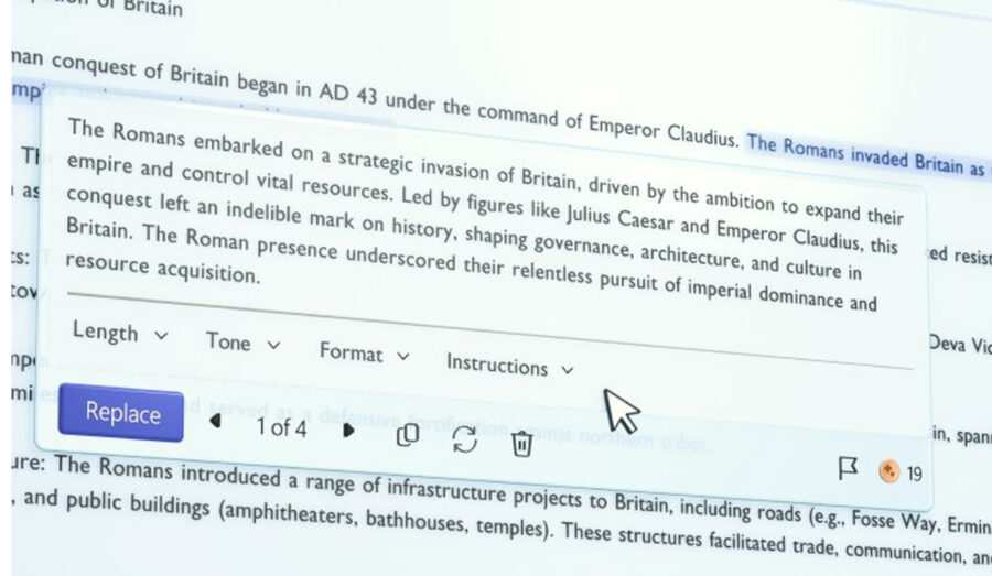 Навіть Notepad отримає підтримку штучного інтелекту