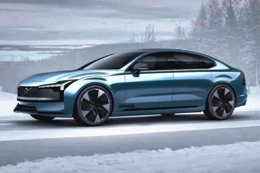 New Volvo ES90 electric sedan: already in 2024 and from Chinese factories