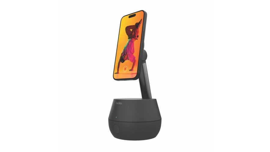 Belkin Stand Pro helps iPhone track user movements while recording video or video chatting
