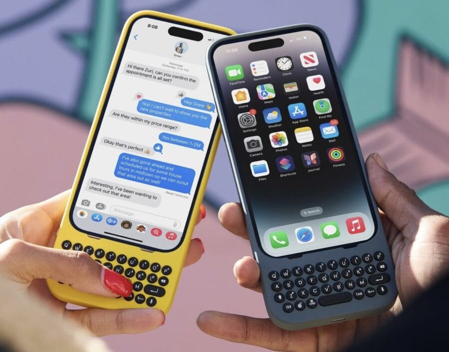 YouTubers have developed a Clicks case with a physical QWERTY keyboard for iPhone