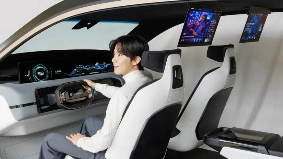 LG teases new flexible displays for in-car use