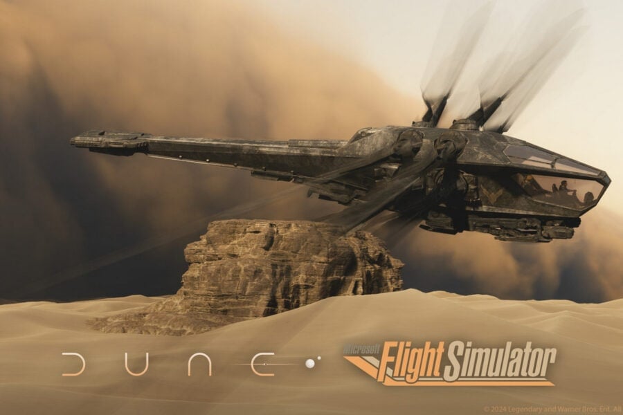 Dune в Microsoft Flight Simulator