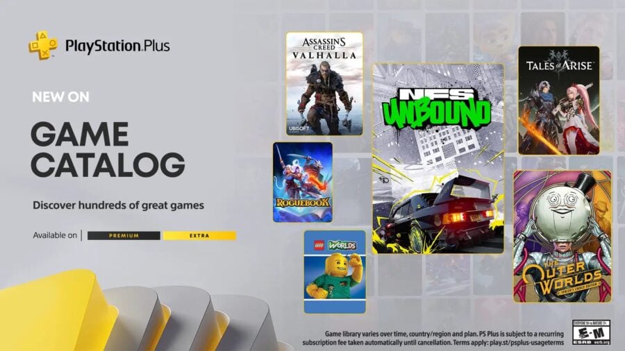 Безплатні ігри для PS Plus Extra та Premium у лютому: Need for Speed Unbound, The Outer Worlds, Tales of Arise, Assassin’s Creed Valhalla та інші