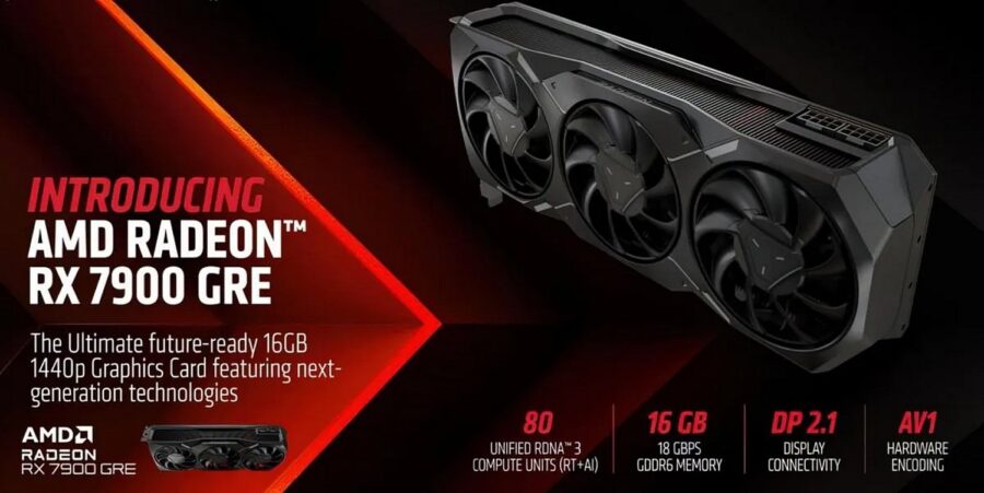 Radeon RX 7900 GRE specs