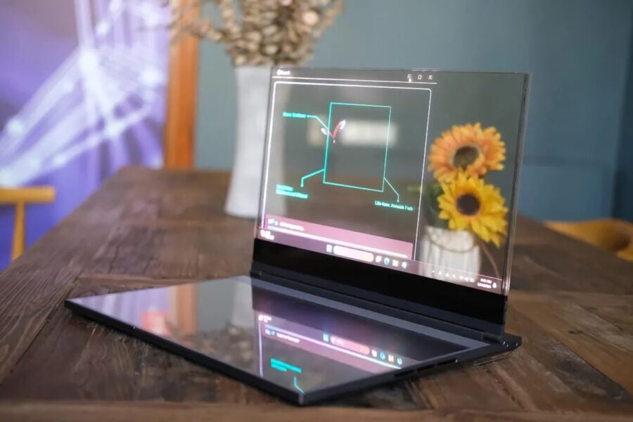 Lenovo представила ThinkBook із прозорим дисплеєм
