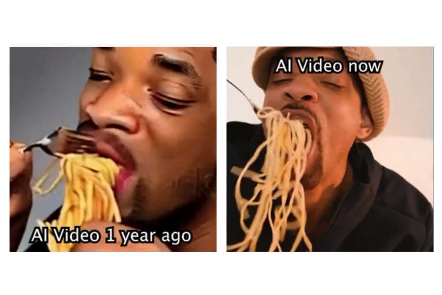 Will Smith vs. AI: the actor parodied a viral spaghetti video