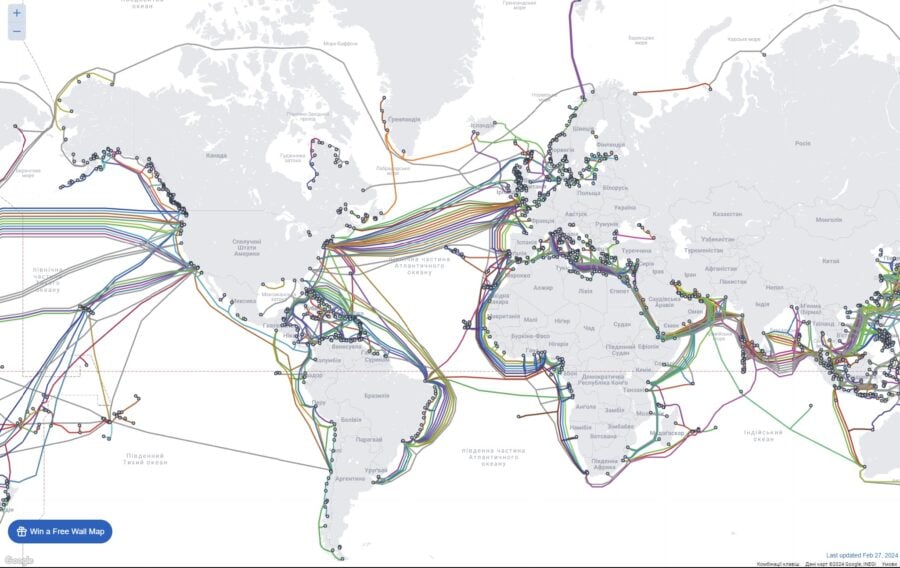 Підводні комунікаційні кабелі: історія та сучасність