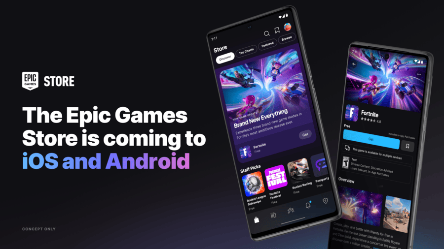Epic Games Store will be available on Android and iOS by the end of the year