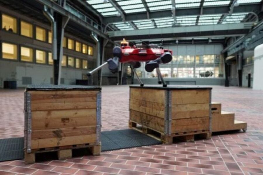 ANYmal quadrupedal robot learns parkour to better overcome obstacles