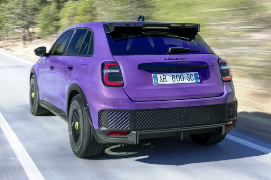 The FIAT 600e electric car received a sporty 240-horsepower version of the Abarth 600e