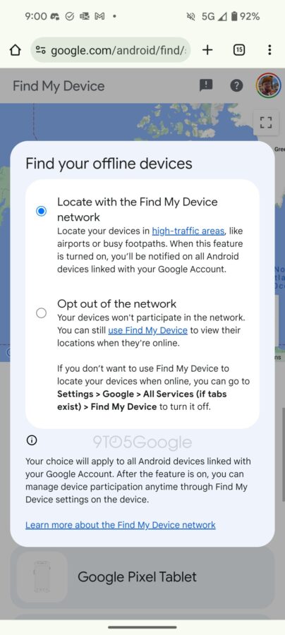 Google готується запустити мережу Find My Device на Android
