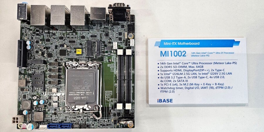 The first LGA 1851 motherboard was seen at Embedded World 2024