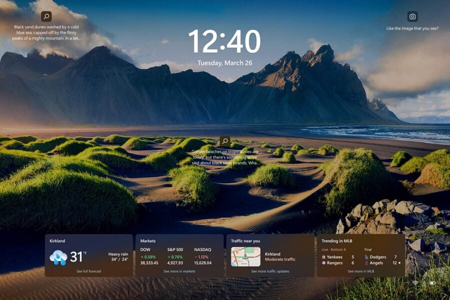 Microsoft to release new Windows 10 and 11 lock screen widgets in April