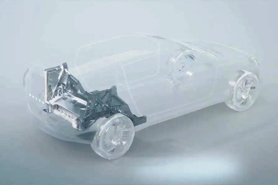 The future Volvo EX60 crossover will be produced using mega-casting technology
