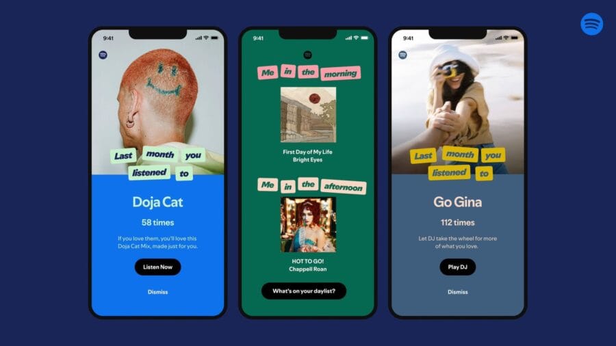 Spotify will send users notifications about their habits