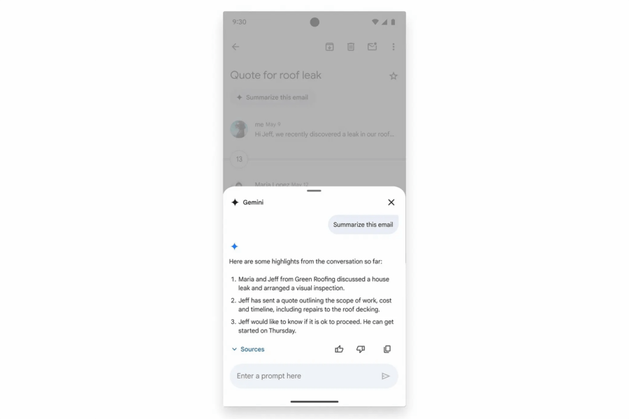 New Gemini AI features are now available in Gmail