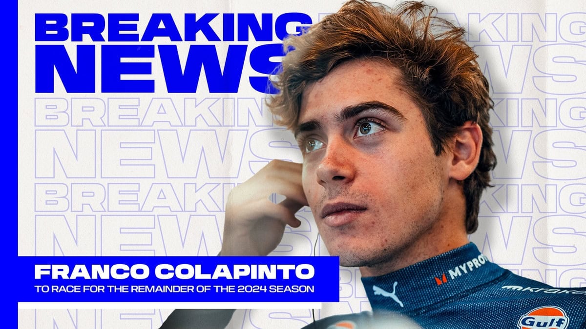 Franco Colapinto Becomes The New Driver Of Williams Racing