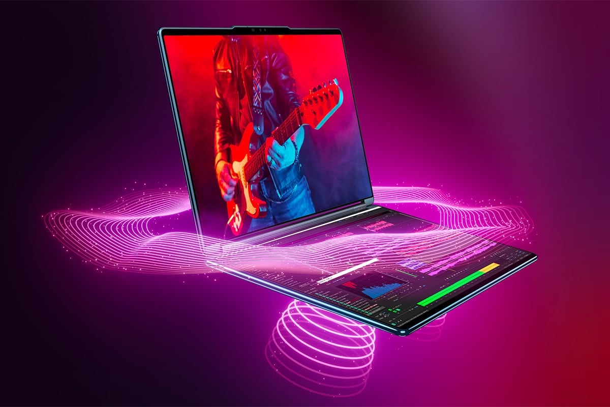 Оновлений ноутбуктрансформер Lenovo Yoga Book 9i дебютував на CES 2025