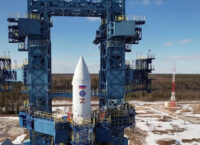 Russian spy satellite Cosmos-2555, launched on April 29, 2022, is burning in the atmosphere